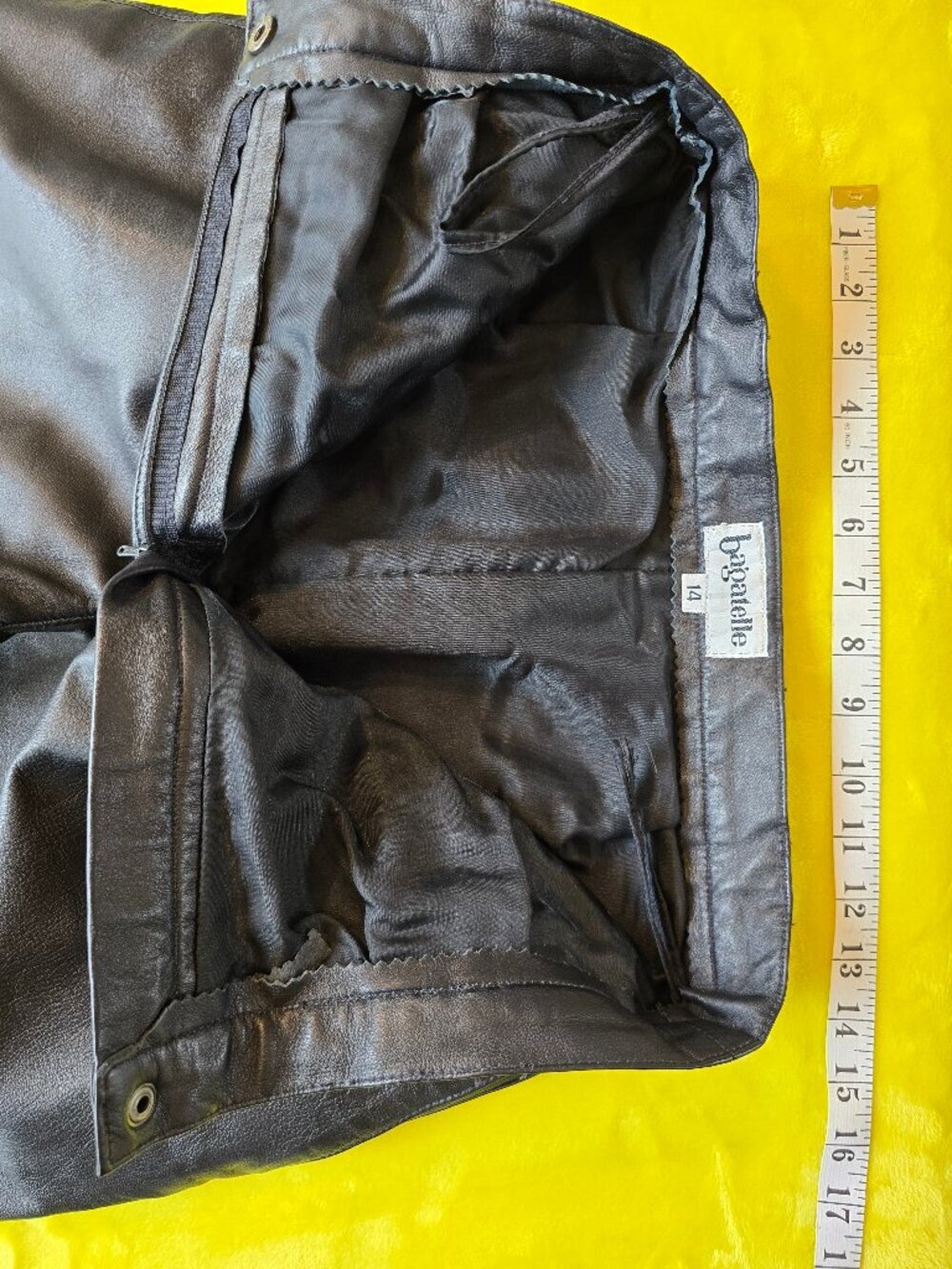 Bagatelle leather pants black womans size 14 - Picture 4 of 10